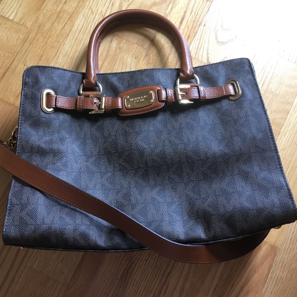 Michael Kors Large Brown Tote with tech sleeve